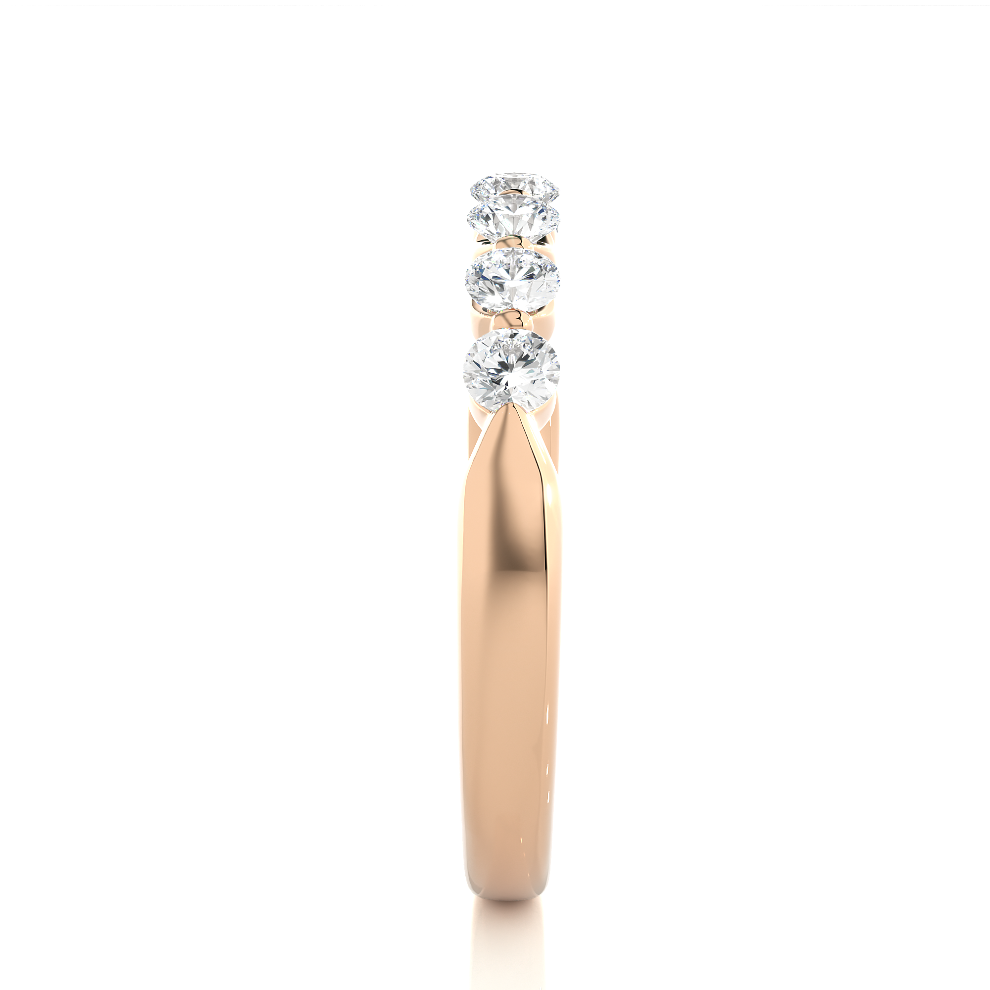 0.52 Carat IJ Color VS1 Clarity Diamond Studded Natural Diamond Ring.